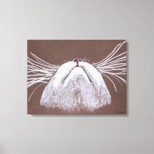 JUST THE CATS WHISKERS CANVAS PRINT