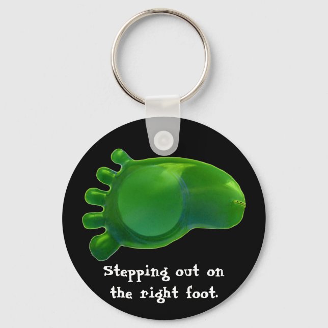 Just the Right Foot Keychain (Front)
