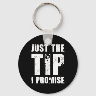 Just The Tip I Promise Billard Player Pool Snooker Keychain