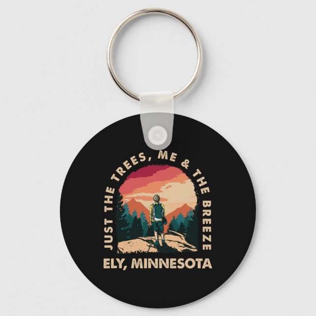 Just The Trees  Keychain (Front)