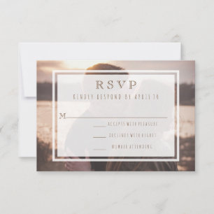 Just the Two of Us Modern Wedding Destination RSVP Card