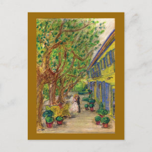 Just the Two of Us (Wedding art) Postcard