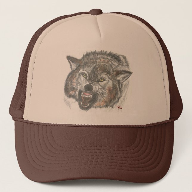 Just the Wolf, trucker hat (Front)