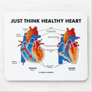Just Think Healthy Heart (Diastole Systole) Mouse Pad
