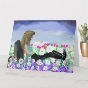 Just Thinking About You Daisy Field Card