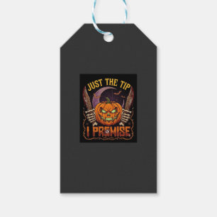 Just Tip Premise Halloween Pumpkin Bloody Knives_1 Gift Tags