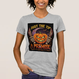 Just Tip Premise Halloween Pumpkin Bloody Knives_1 T-Shirt
