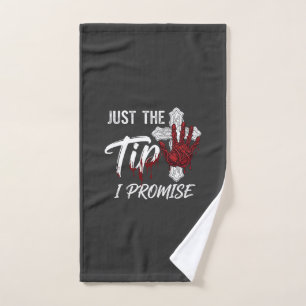 Just Tip Promise Halloween Bloody Hand Cross Towel