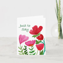 Just to say card