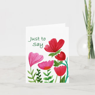 Just to say card