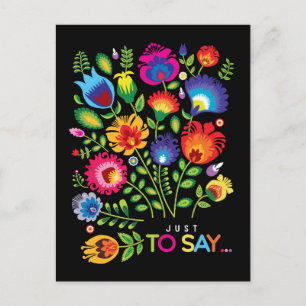 Just to say... customizable folklore postcard
