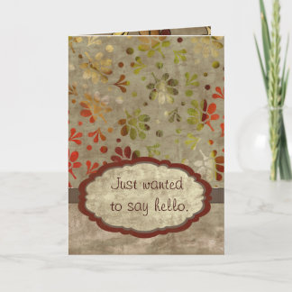 Just to Say Hello Card