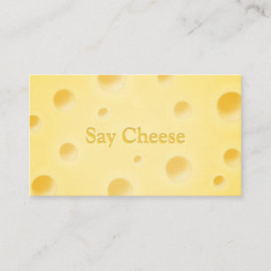Just too Cheesy Kids Photographer & Party Planner Business Card