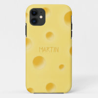 Just Too Cheesy! Swiss Cheese Personalized Cute