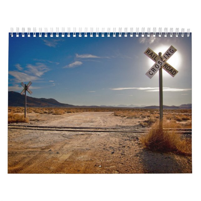 Just Tracks Railroad Calendar (Cover)