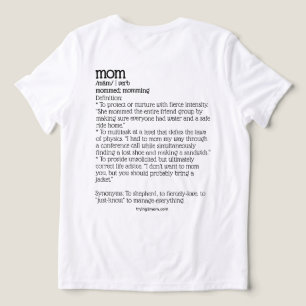 Just Trying 2 Mom, Verb Tri-Blend Shirt