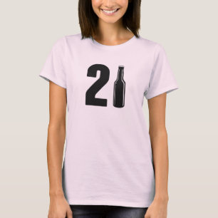 Just Turned 21 Beer Bottle 21st Birthday T-Shirt
