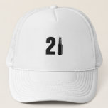 Just Turned 21 Beer Bottle 21st Birthday Trucker Hat<br><div class="desc">Just turned 21?  Someone you know has a 21st birthday coming up?  Let the world know your new adult priorities...  legal drinking and alcohol!  Please drink responsibly on your birthday...  and for life!</div>