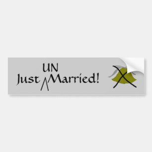 Just UN-Married - bumper sticker