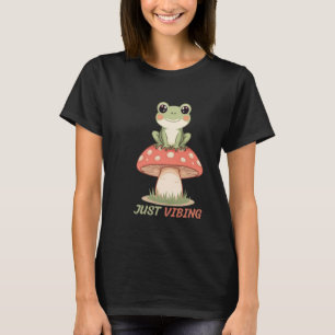 Just Vibing Frog Mushroom T-Shirt