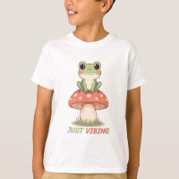 Just Vibing Frog Mushroom T-Shirt