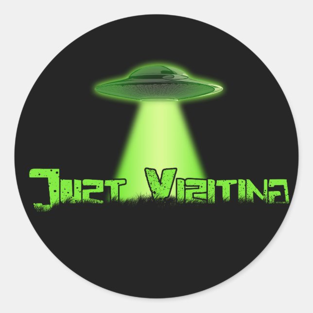 Just Visiting V2 Sticker (Front)