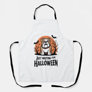 Just Waiting for Halloween Dog Apron