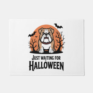 Just Waiting for Halloween Dog Doormat