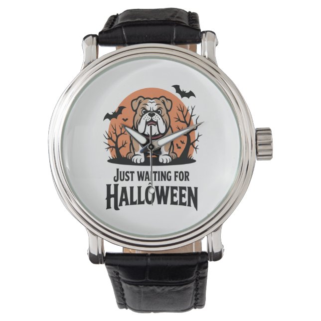 Just Waiting for Halloween Dog Watch (Front)