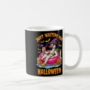 Just Waiting For Halloween Goose Summer Spooky Sea Coffee Mug