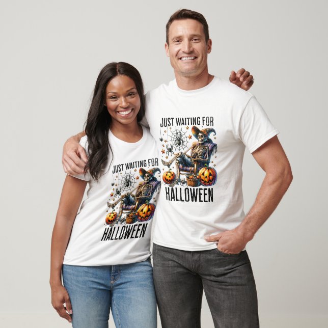 Just Waiting For Halloween - Halloween T-Shirt (Unisex)