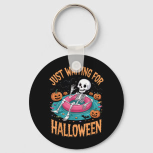 Just Waiting For Halloween Keychain
