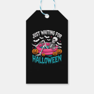 Just Waiting For Halloween Png Gift Tags