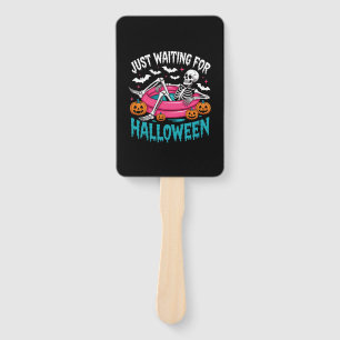 Just Waiting For Halloween Png Hand Fan