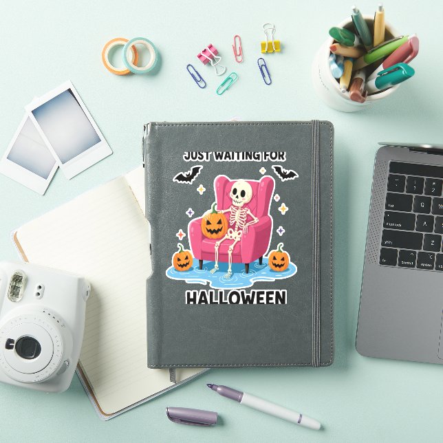 Just Waiting for Halloween Skeleton (iPad Cover)