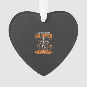 Just Waiting For Halloween Skeleton Design_1 Ornament