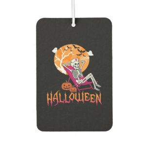 Just Waiting For Halloween Summer Nurse Skeleton P Air Freshener