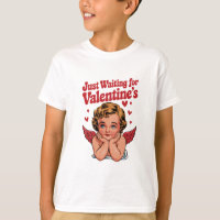 Just Waiting For Valentine's Retro Baby Cupid Love