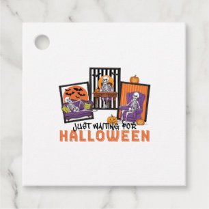 Just Waiting Halloween Fall Vibes Favour Tags
