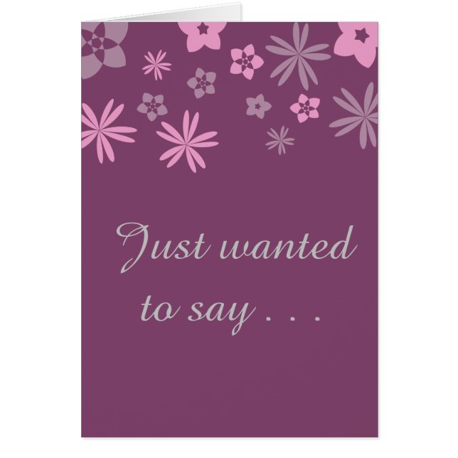 Just wanted to say . . . I love you. (Front)