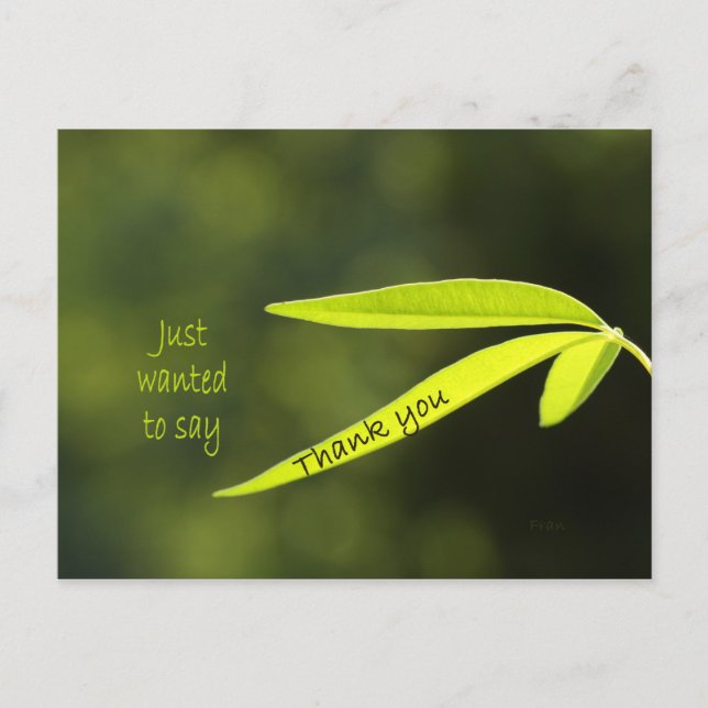 Just wanted to say postcard (Front)