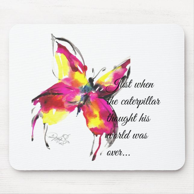 Just when he thought his world was over... mouse pad (Front)