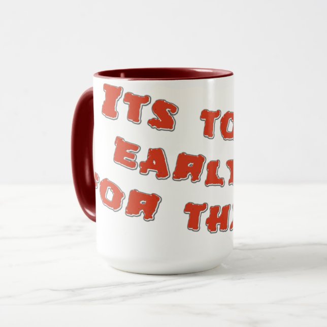 Just woke up, need coffee mug (Devant gauche)