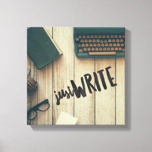Just Write 12" x 12", 1.5", Single Canvas Print
