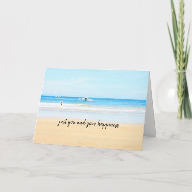 Just you and your happiness holiday card (Front)