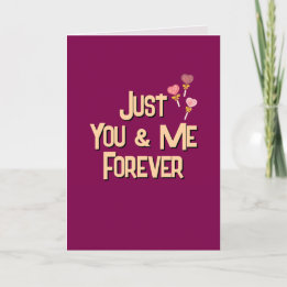 Just You & Me Forever Holiday Card