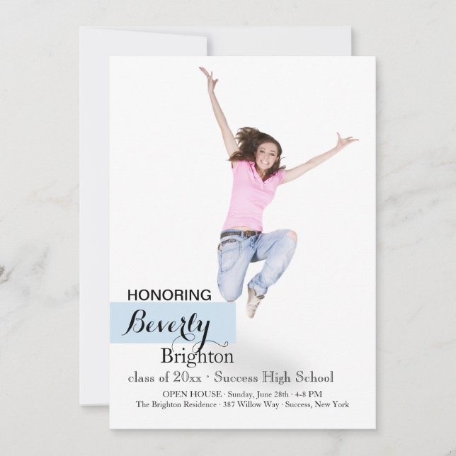 Just Your Style Photo Graduation Invitation (Front)