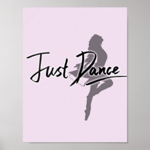 Juste affiche de danse (rose)