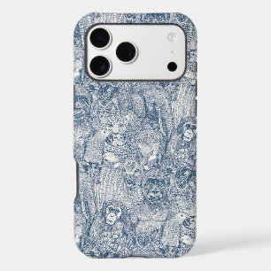 juste animaux de la jungle africaine cobalt bleu d