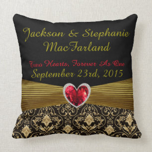 Juste coussin marié personnalisé de cadeau de